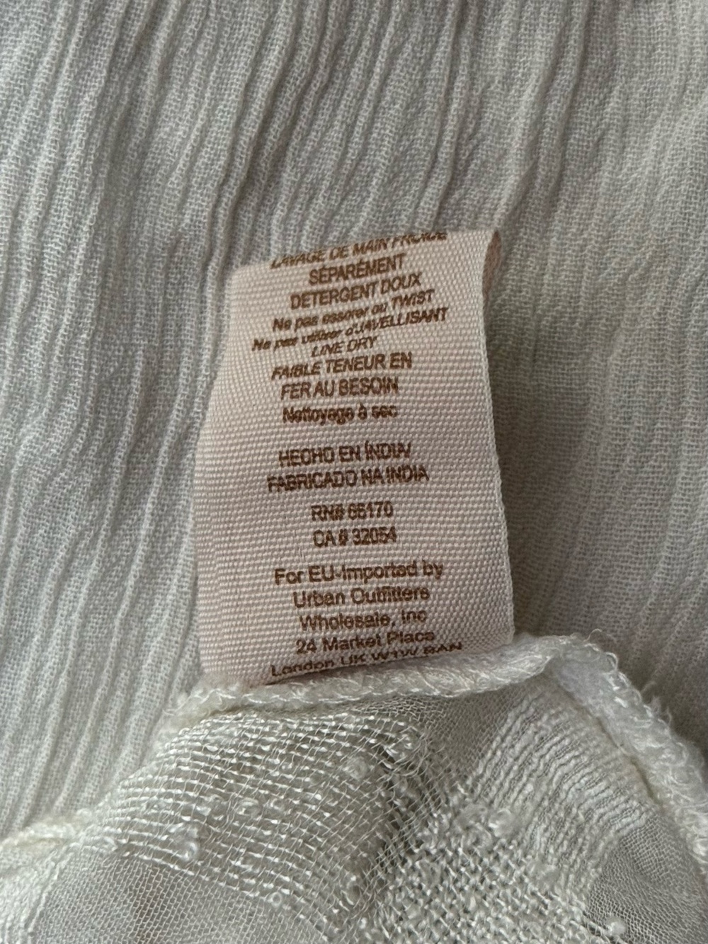 Free People Ivory Rainy Days Swing Top Size XS 2015 - Picture 8 of 8